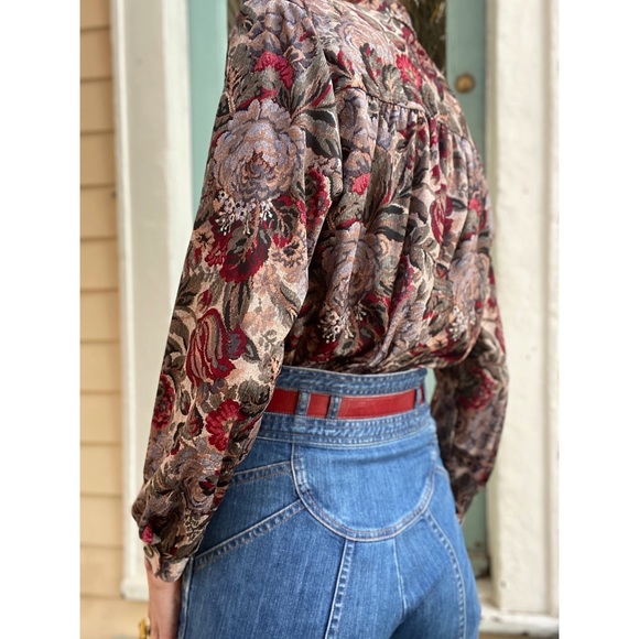 Vintage 70s polyester blouse - Picture 3 of 4